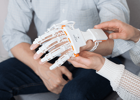 Smart gloved hands